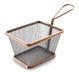VIERKANTE LACOR Vierkante Bronzen Mand 12x10x9 CM