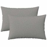 vidaXL Kussensloop HEERLEN Wolkgrijs 50 x 70 cm Stof (2 stuks)