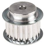 RS PRO Aluminium tandriemschijf voor 16 mm riemen, 20 tanden/verdeling 5 mm, boring 6 mm