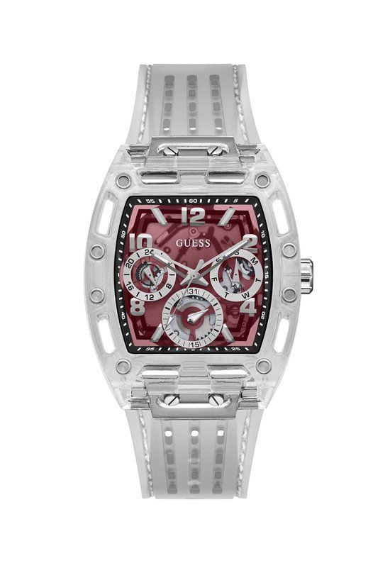 Guess GW0499G6 Phoenix Heren Polshorloge Blauw/Wit Siliconen Kwarts Analoog