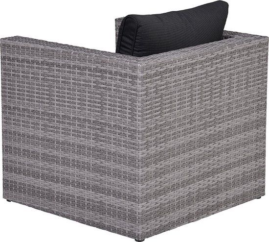 Garden Impressions Lyon Loungestoel - Reflex Black - Grijs - 2 Kussens