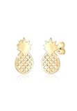 Elli Dames Oorbellen Stoeterij Ananas 925 Sterling Zilver