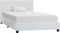 vidaXL Bedframe kunstleer wit 100x200 cm