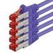 1aTTack 85535 netwerkkabel Paars 0,5 m Cat6 SF/UTP (S-FTP)