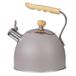 Husla 73908 Kettle, roestvrij staal/hout, zwart