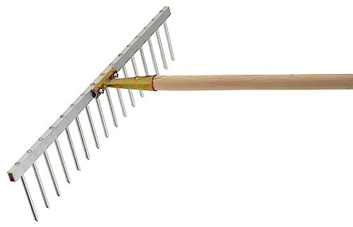 Siena Garden Lichtmetalen hark - 62 cm - 16 tanden - Verstelbaar