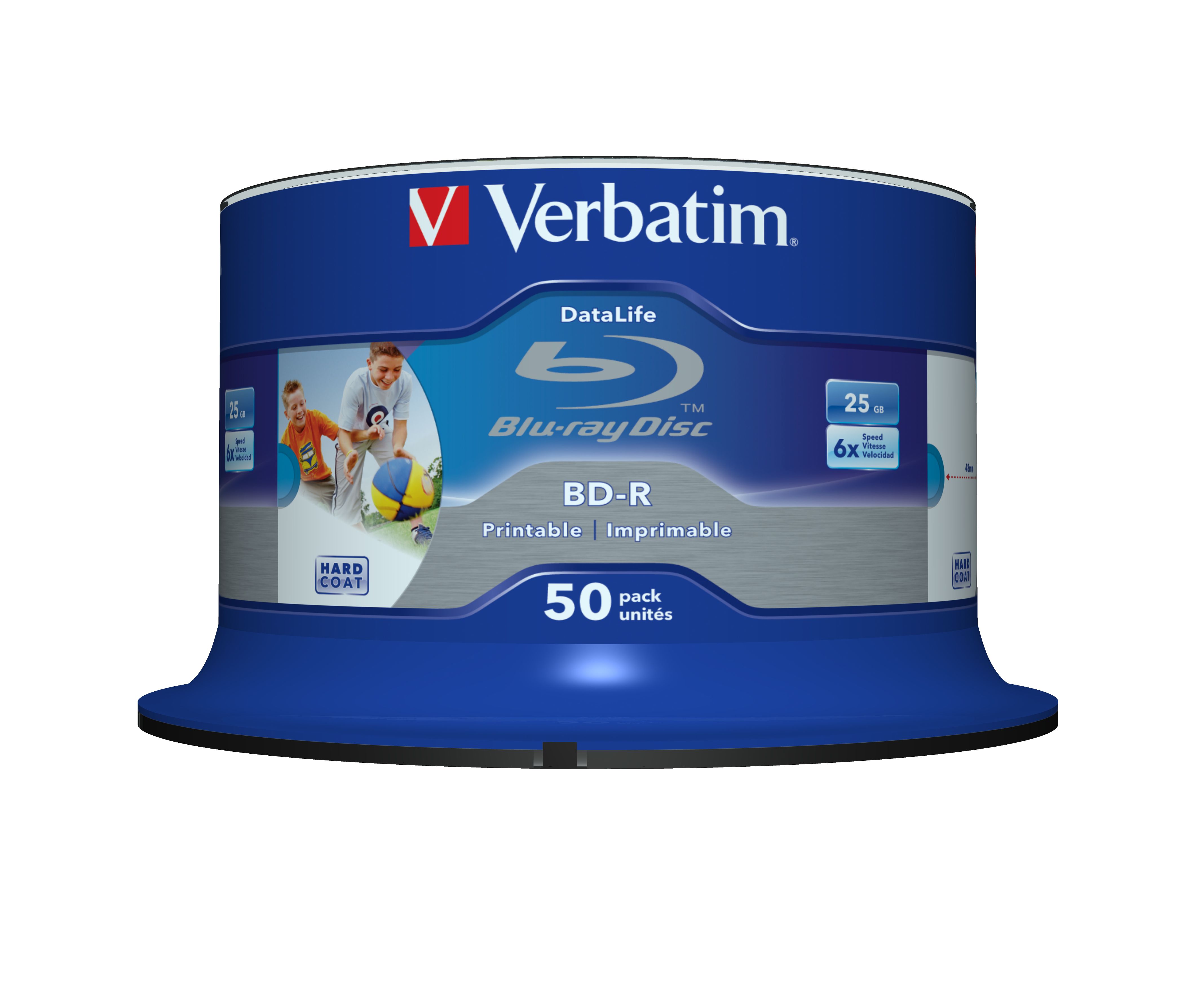 Verbatim 43812 Blu-ray BD-R SL disc 25 GB - 50 stuks - Spindel - Bedrukbaar