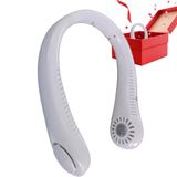 Persoonlijke ventilator, draagbare stille ventilator, hangende koelventilator, USB-oplaadbaar, hoofdtelefoonontwerp nekairconditioning met 5 windsnelheden voor buiten