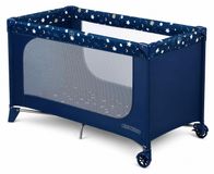 OEM Reisbed met matras, opvouwbaar, 125x65x78 cm, donkerblauw