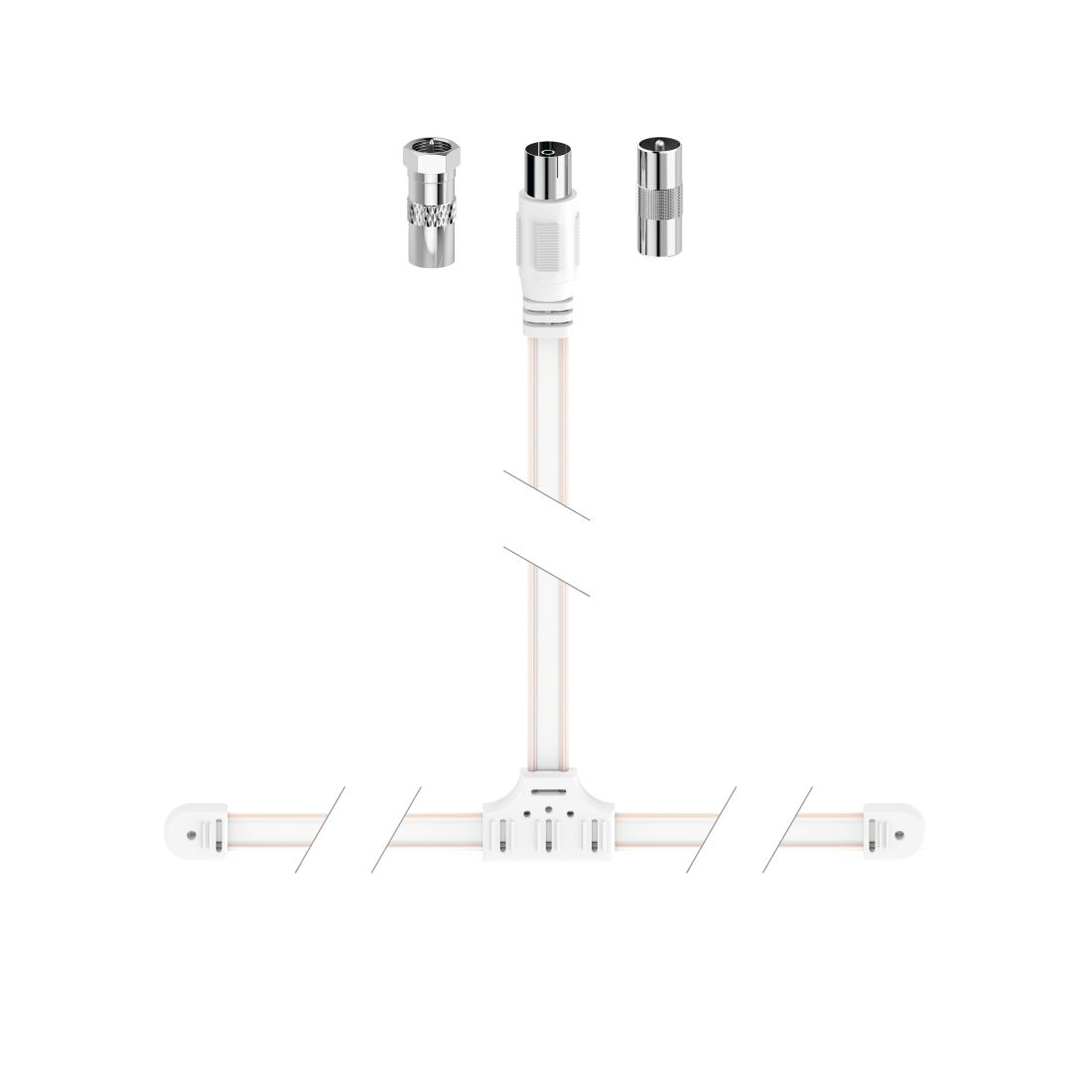 Hama DAB/DAB+/FM Radioantenne - Wit - 1.75 m