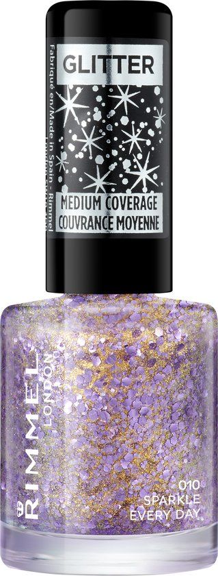 Rimmel London Glitter Top Coat - 010 Sparkle Every Day - 8ml