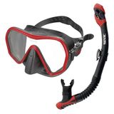 SEAC Set Ajna Dry, Frameless Masker- en Snorkelset van Hoge Kwaliteit voor Duiken