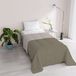 Italian Bed Linen Romantisch dekbed voor lente/zomer, microvezel, motief: perzikhuid, voor eenpersoonsbed, 170 x 260 cm, steen/champagne