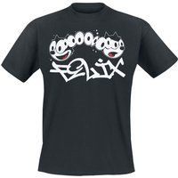 Felix The Cat Felix Heren T-shirt - Zwart - L
