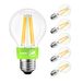 LVWIT 6 stuks E27 led-gloeilampen met schroefdraad, 7,2 W A60 GLS LED, 1521 lm, komt overeen met 100 W gloeilamp, A60 vintage, helder glas, warmwit, 2700 K