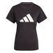adidas dames Train Essentials Big Performance Logo Training Shirt, black/white, L