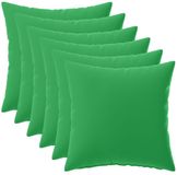 vidaXL Kussensloop Groen 30 x 30 cm Polyester 6 Stuks