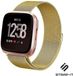 Strap-it Fitbit Versa / Versa 2 Milanese band - goud - Maat: S