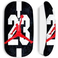 Michael Jordan Logo 23 Wit Draadloos Muisetui