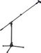 HERCULES Stands HCMS-540B microfoonstandaard, 65,5 cm, telescopische arm, driepotig, voor drums, versterkers