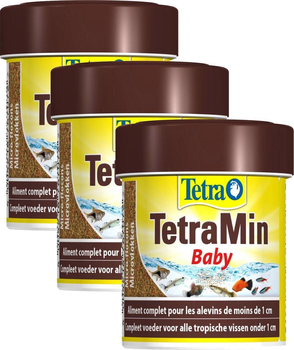 Tetra Tetramin Baby Bio Active - Vissenvoer - 3 x 66 ml