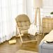 MODENUIT Fauteuil 71 x 89 x 96 cm - Réglable manuellement - Tissu - Marron