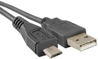 Qoltec - USB 2.0 A Male naar Micro-B Male Kabel - 1.8m - Zwart