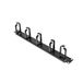 StarTech.com 1U 19" panneau de gestion des câbles en métal pour montage en rack - Noir