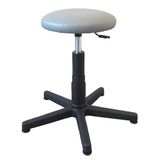 GIMA 27955 Kruk met gestoffeerde zitting en poten, 48-67 cm, in hoogte verstelbaar, grijs