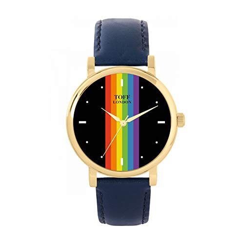 Toff London Pride Linear Black Batons Horloge - 5059656040354