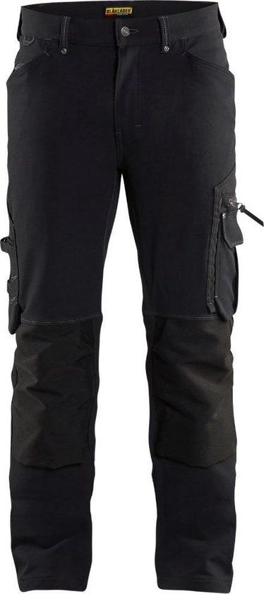 Blåkläder Werkbroek 4-weg stretch X1900 zonder spijkerzakken 1989-1644 - Zwart - C154