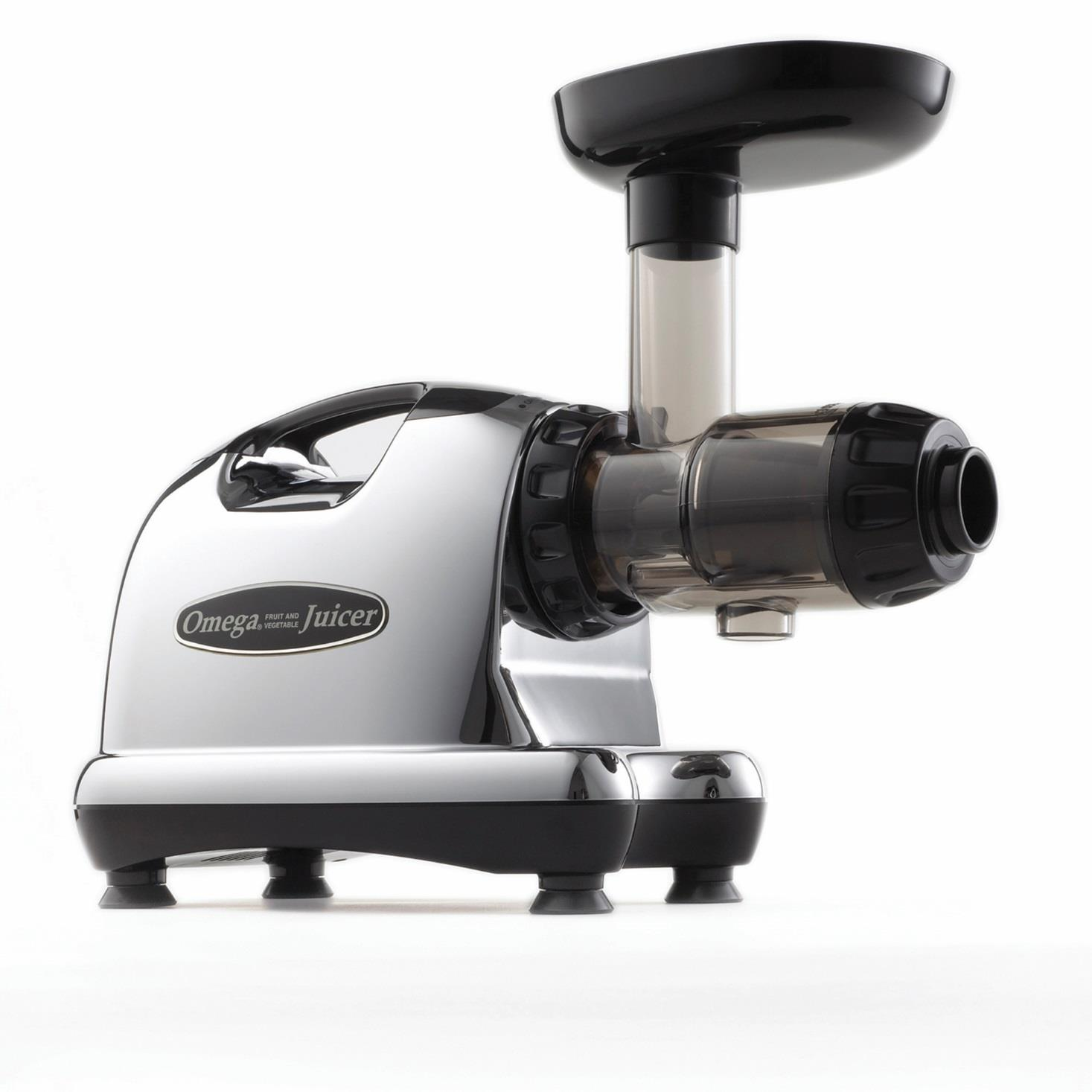 Omega J8226 Slow Juicer - Black/Chrome
