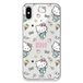 Personalaizer Beschermhoes voor iPhone X - XS - Hello Kitty Patron Stickers