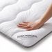 Merkloos Matrastopper microvezel matrasbeschermer - 80 x 200 cm - 2-persoons - Opvouwbaar - Machinewasbaar