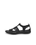 ECCO Flash Romeinse sandaal voor dames, zwart, 36 UK