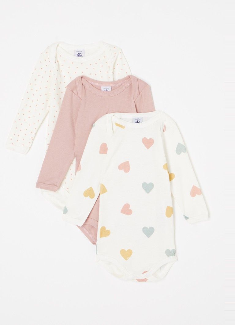 Petit Bateau Romper Set - 3 Pack with Print