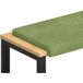 Maison Exclusive - Coussin De Banc Velours Vert Clair Profondeur 35 cm