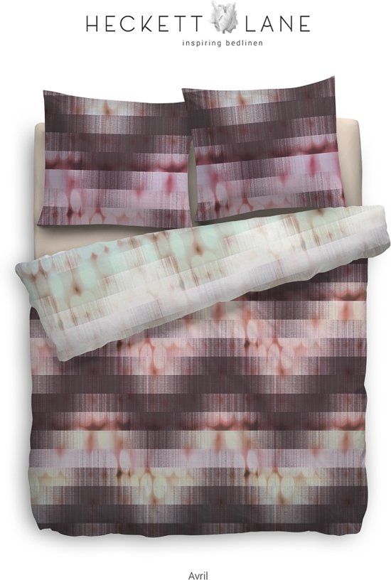 Heckett & Lane Avril - dekbedovertrek - velvet touch - 140x200/220 cm - katoen - multi