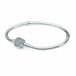 PANDORA Silver Bangle Bracelet with Zirconia for Women
