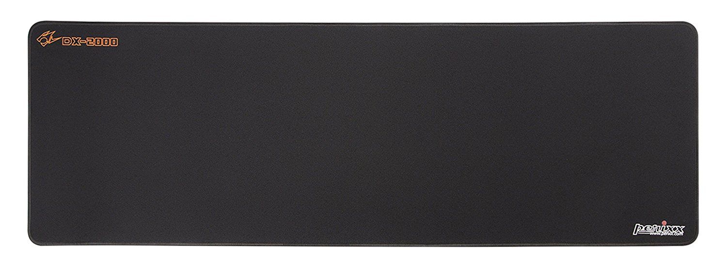 Perixx DX-2000XXL - Muismat - Zwart, Geel, Grijs, Rood