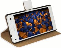 Mumbi Book Case voor Sony Xperia Z5 Compact - Leer - Wit