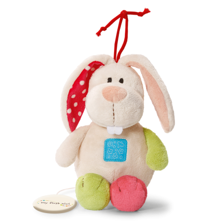 NICI Music box Rabbit - 18 cm - Crème
