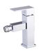 DP Bath Arce - Enkele hendel bidet mengkraan, zilver