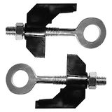 cyclingcolors 2 x kettingspanner M6 Nederlandse fiets Gazelle 65 mm versteller schroefspanning dikte frame 7,5 mm zilver