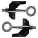 cyclingcolors 2 x kettingspanner M6 Nederlandse fiets Gazelle 65 mm versteller schroefspanning dikte frame 7,5 mm zilver