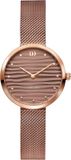 DANISH DESIGN Amelia Ripple IV69Q1307 dameshorloge - Rosékleurig/Bruin