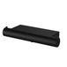Regn thermostatische douchearmatuur met plank (matzwart)