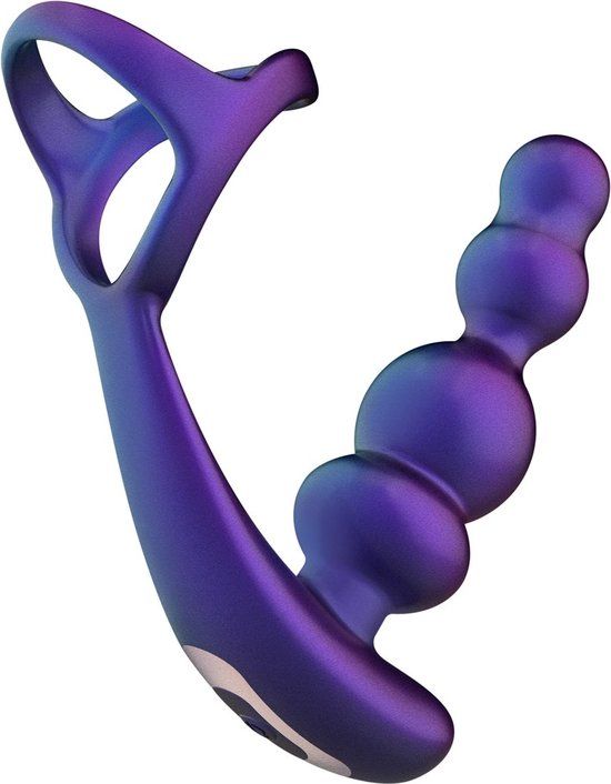 Hueman - Stellar Force Butt Plug met Cockring - Paars - One size