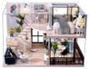 Merkloos DIY Houten Poppenhuiskit met Muziekdoos
