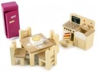 Tidlo Houten Poppenhuis Keukenset
